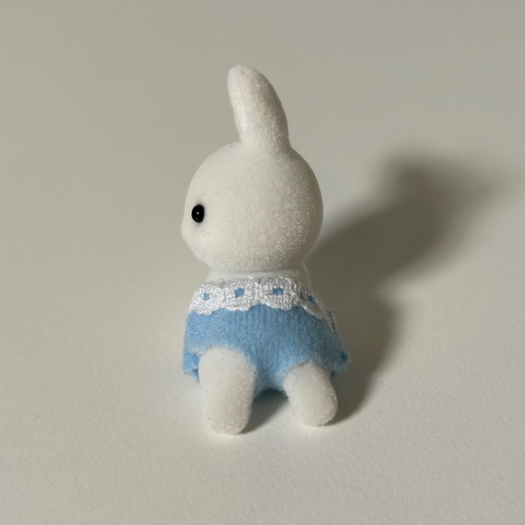 Vintage 90s Calico Critters Snow Warren Rabbits Mom & Baby (OA2) - Picture 10 of 13